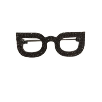 Брошь №29 черная  большая