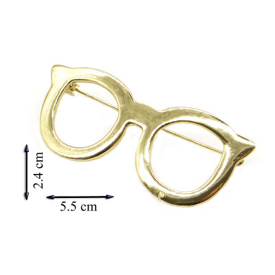 Брошь №40 gold большая