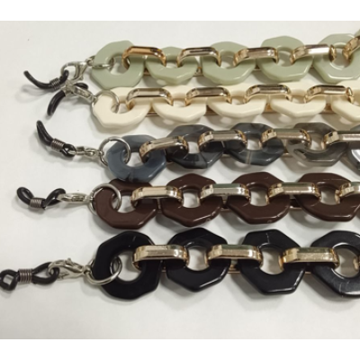  бижутерия-цепочка для очков R-4 коричневая  ( 2 шт в наличии ) 