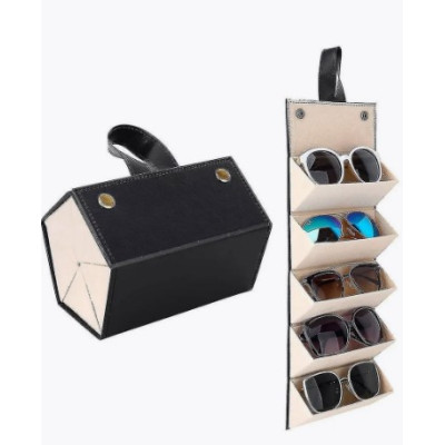 Футляр  органайзер для очков на 5 шт  цвет - черный 