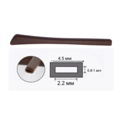 2500 Наконечник силиконовый  квадратного сечения коричневый