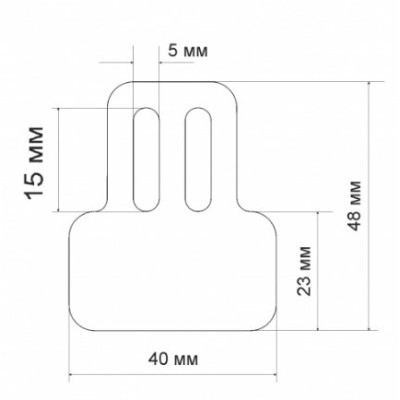 Ценники №1 в упаковке белый