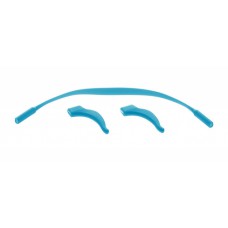 Стопперы силиконовые 1 пара с резинкой голубые
