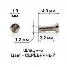 1006_4,0 Винт серебро для крепления
