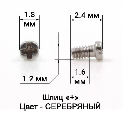1007_2,4 Винт серебро для крепления