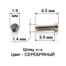 1011_4,5 Винт серебро для крепления