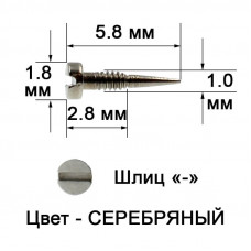 F-101828/58 Винт для флекса серебряный