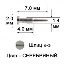 F-142040/70 Винт для флекса серебряный
