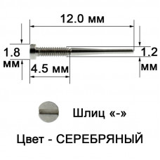 F-121845/120 Винт для флекса серебряный